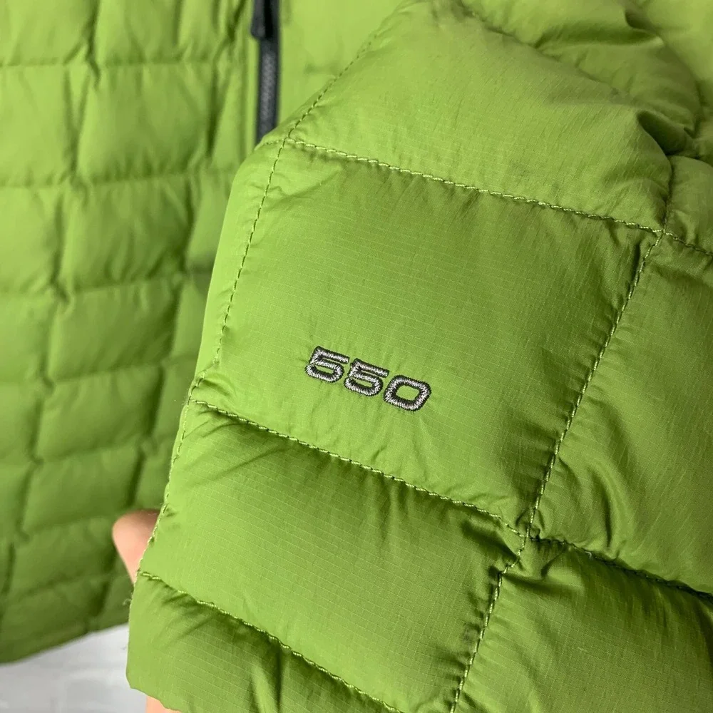 The North Face 550 Down Green & Black Puffer Jacket Mens Size‎ XL